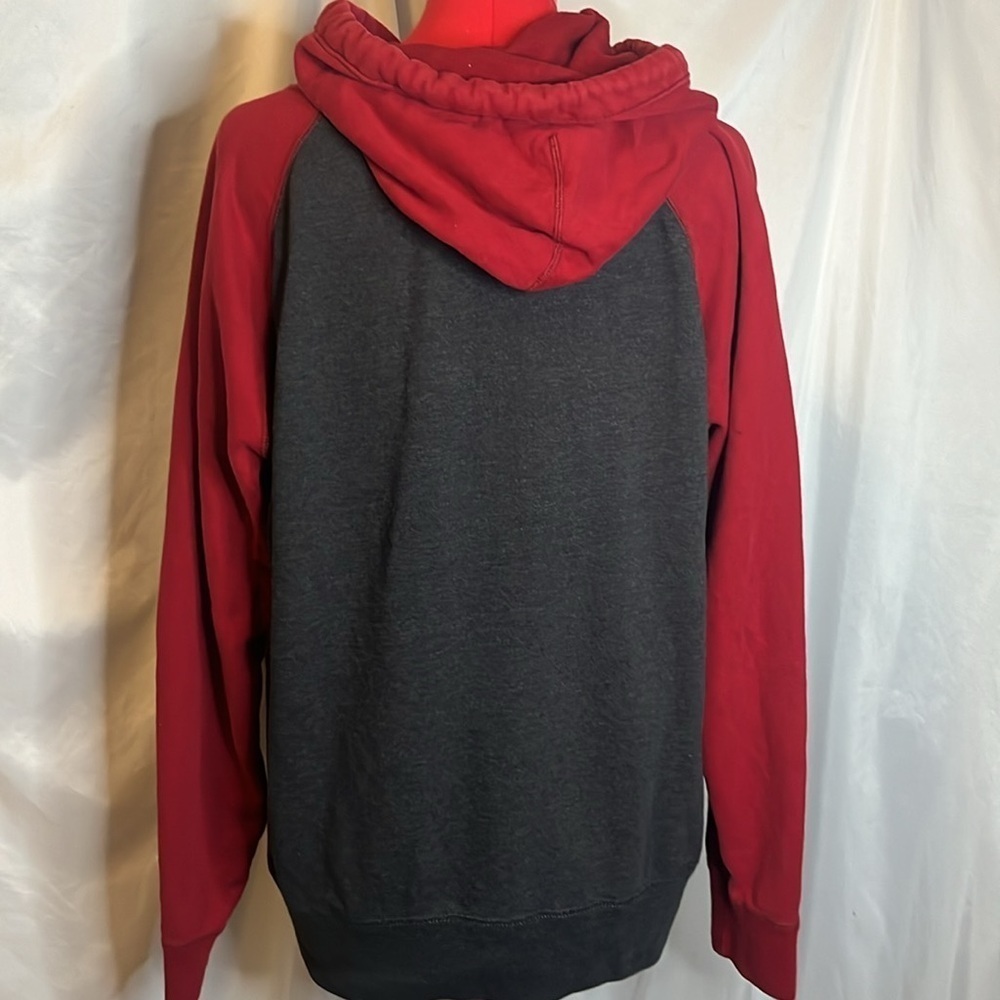 MM192 American eagle outfitters two tone screen printed hoodie - Picture 5 of 10